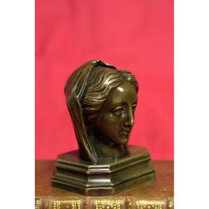 Buste De La Vierge Marie En Bronze - XVIIIe 18e Siècle 18 - Louis XVI