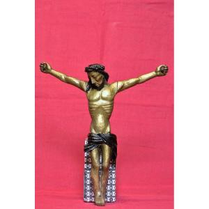 Christ En Bois - Corpus Christi - 16e XVIe Siècle - Haute Epoque 16 Crucifix Religion Sculpture