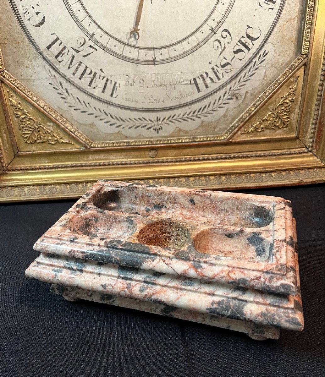 18th Century Marble Inkwell