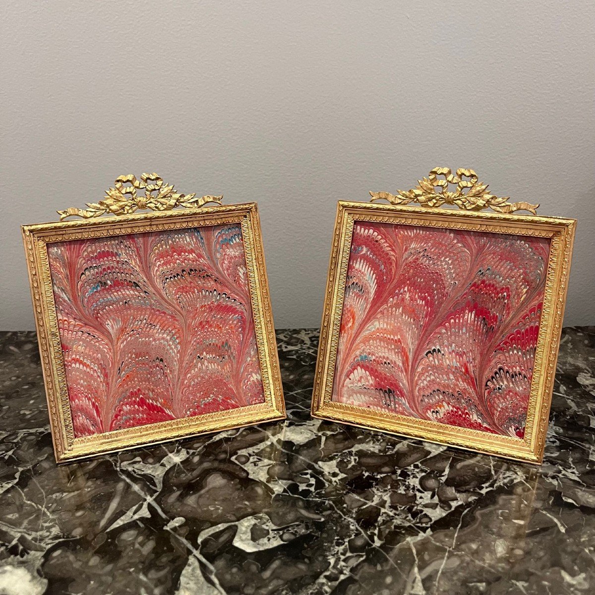 Pair Of Gilded Bronze Frames-photo-2