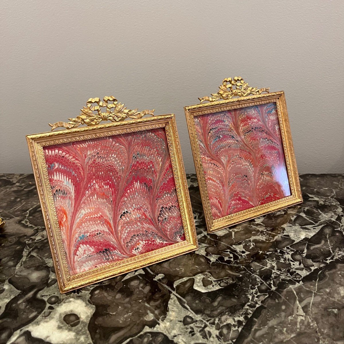 Pair Of Gilded Bronze Frames-photo-3