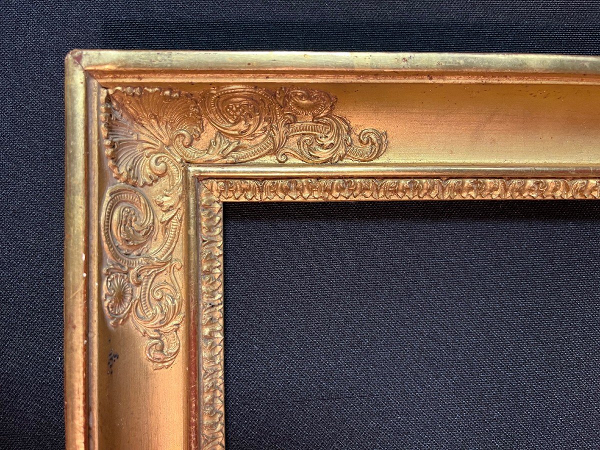 Gilded Wooden Palmette Frame-photo-1