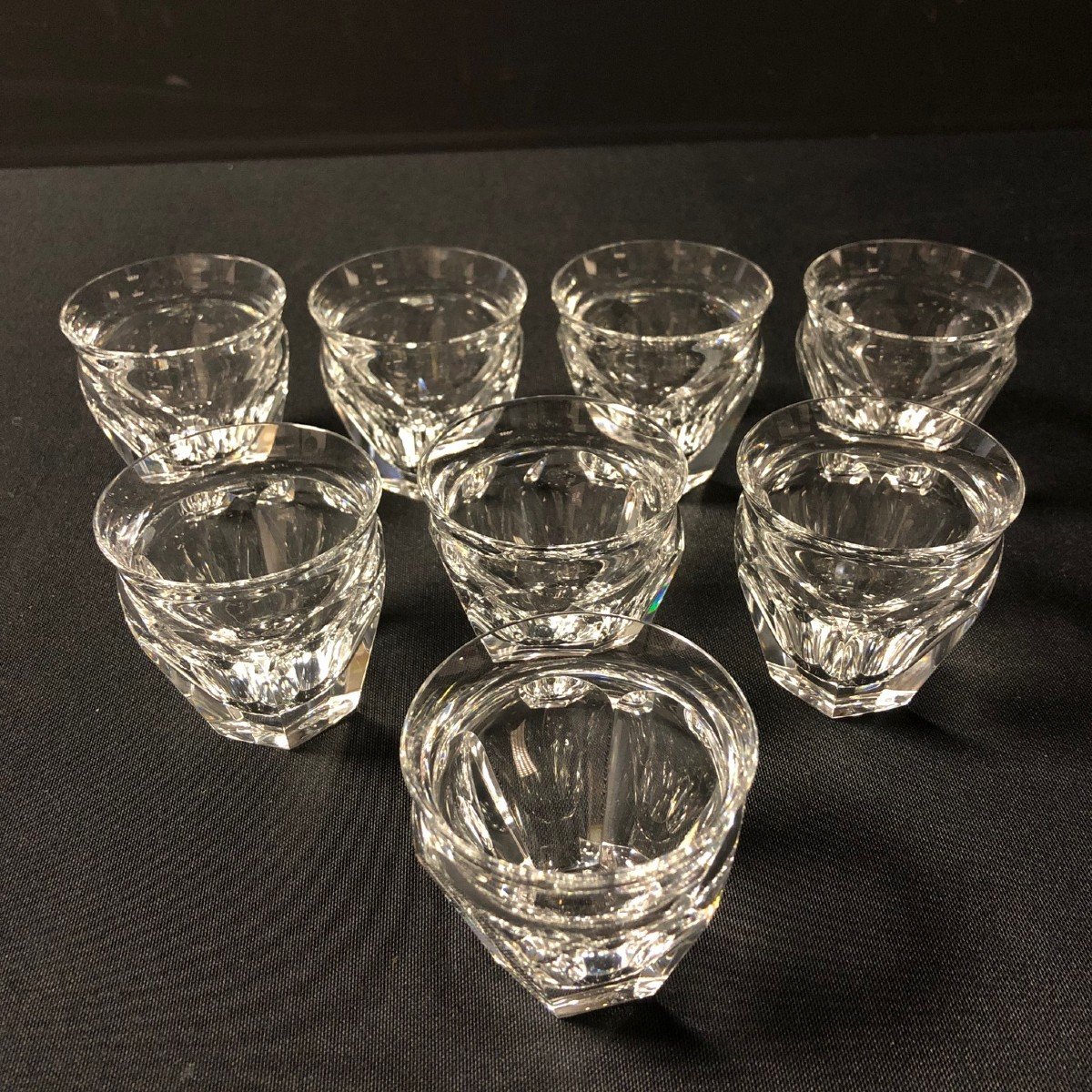 8 Baccarat Crystal Glasses Talleyrand-harcourt Model-photo-4