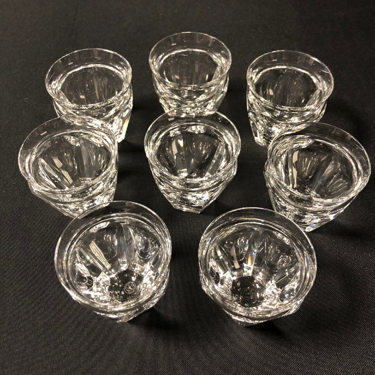 8 Baccarat Crystal Glasses Talleyrand-harcourt Model-photo-1