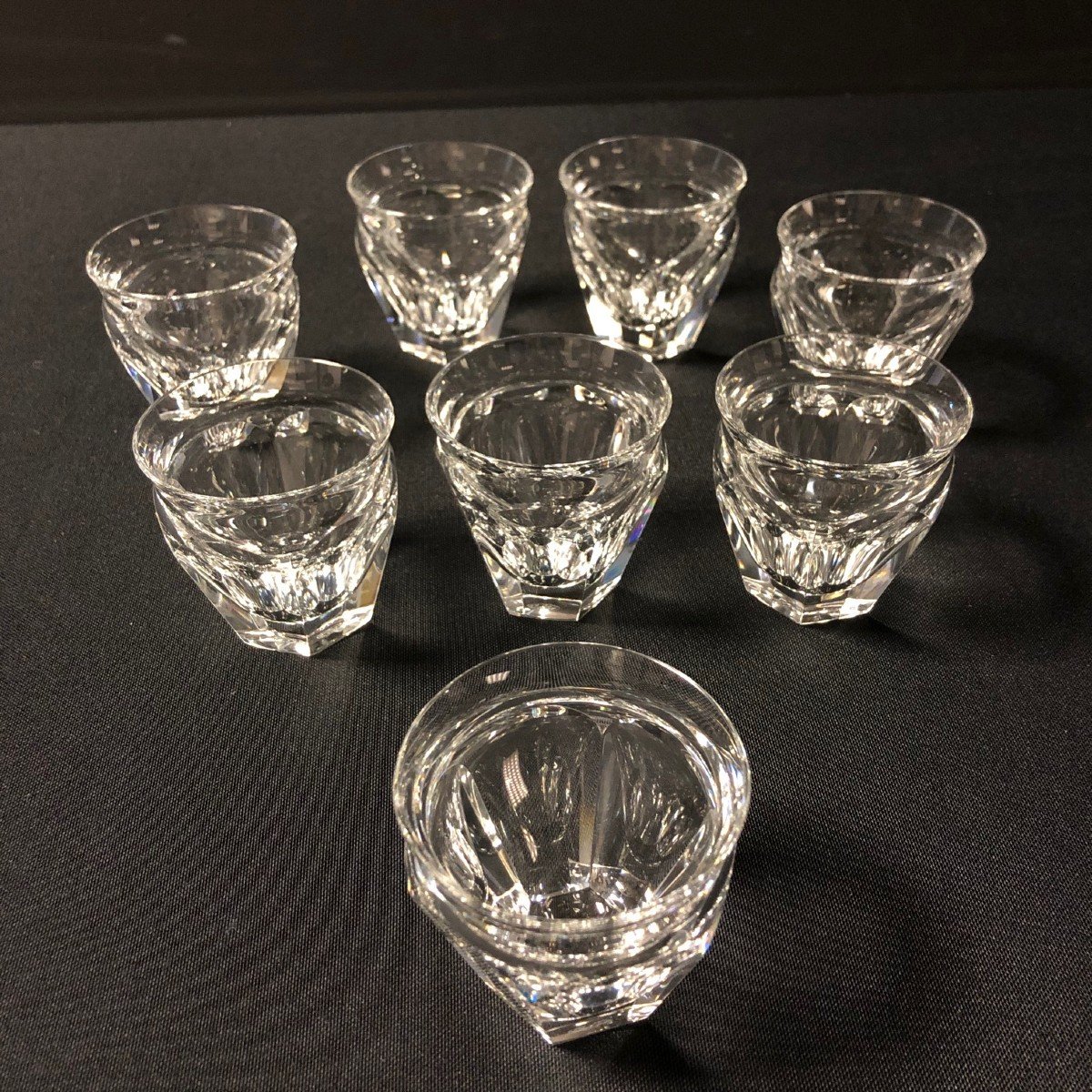 8 Baccarat Crystal Glasses Talleyrand-harcourt Model-photo-4