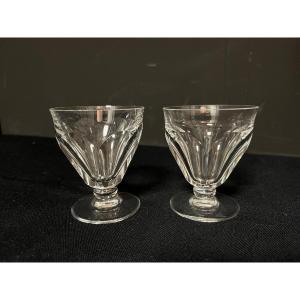 2 verres en cristal de Baccarat, modèle Talleyrand