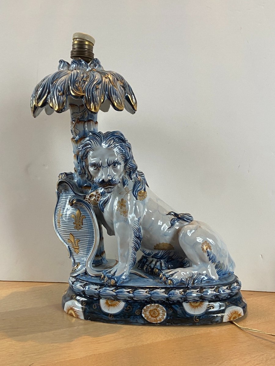 Lampe En Faience d' Emile Gallé