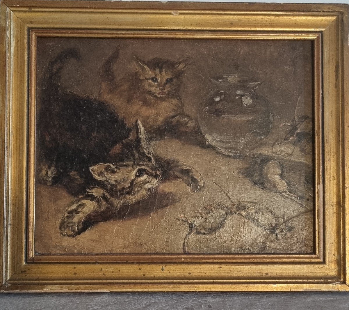 Cats And Mice Paintings