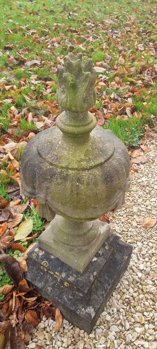 Pair Of Stone Fire Pots-photo-3