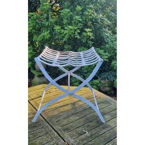 Wrought Iron Folding Stool... (folding)