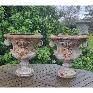 Pair Of Cast Iron Basins... XVIII/xixith