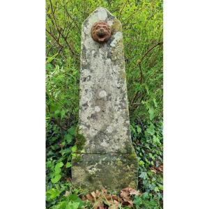 Old Stone Bollard Of A Castle....