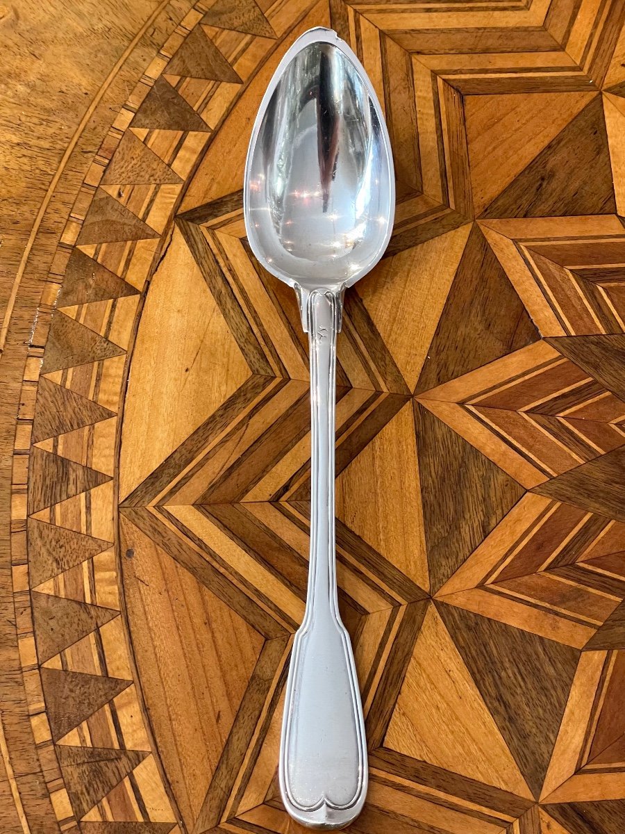 Stew Spoon Serving Silver Old Man Filet