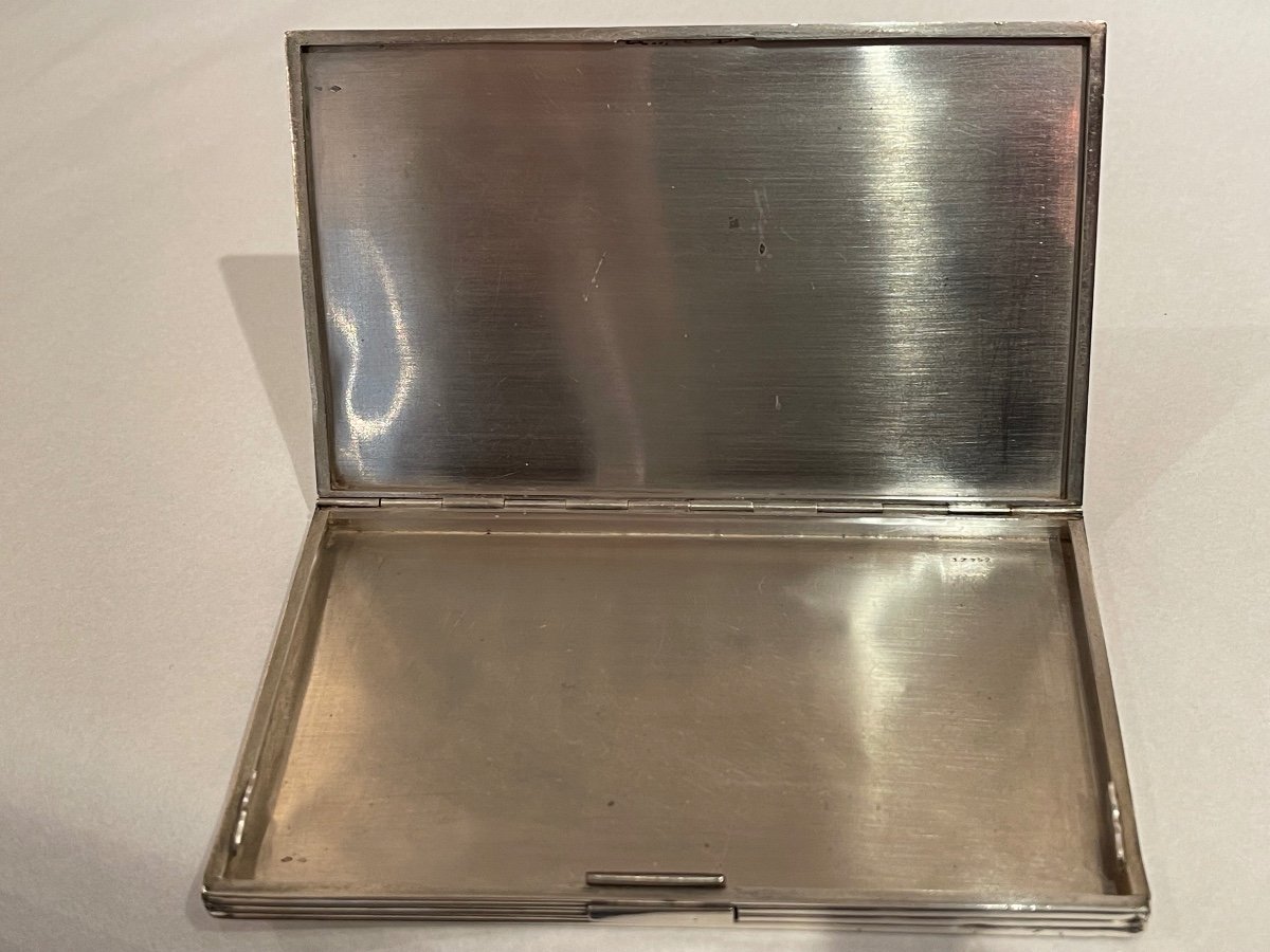 Art Deco Cigarette Case Sterling Silver-photo-3