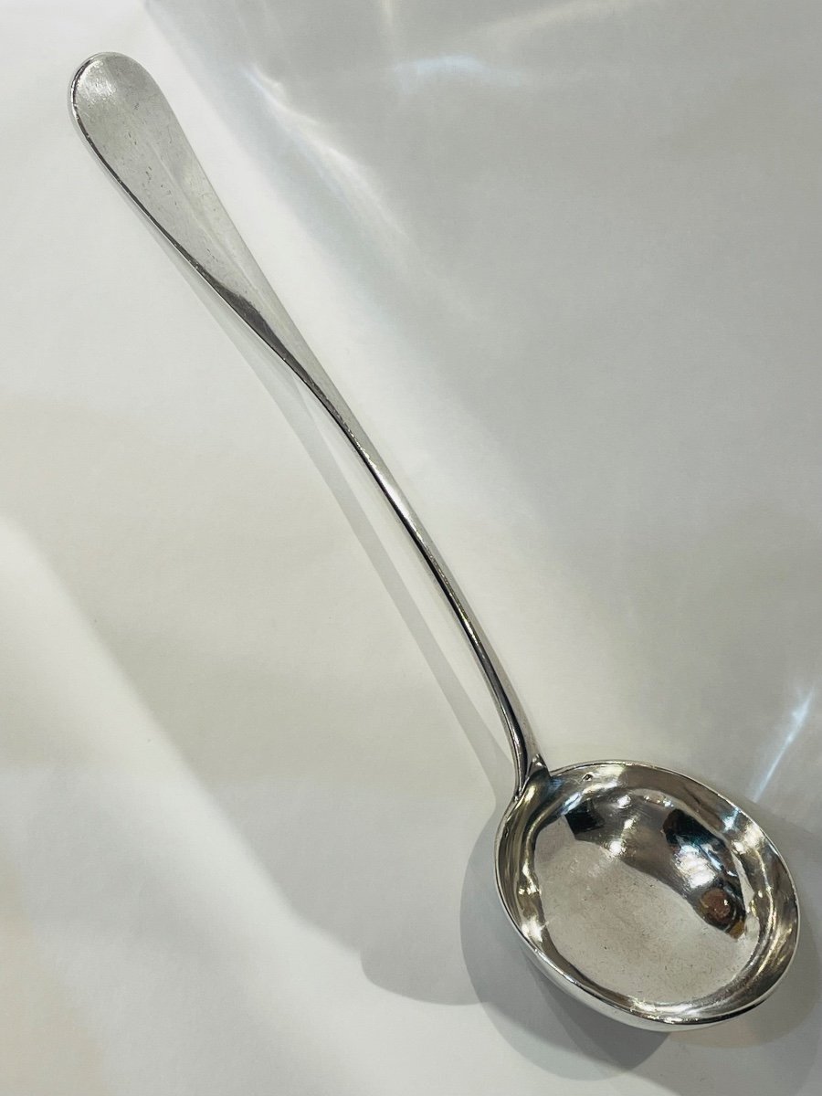 Puiforcat Ladle Baguette Model Sterling Silver Monogram Rt-photo-3