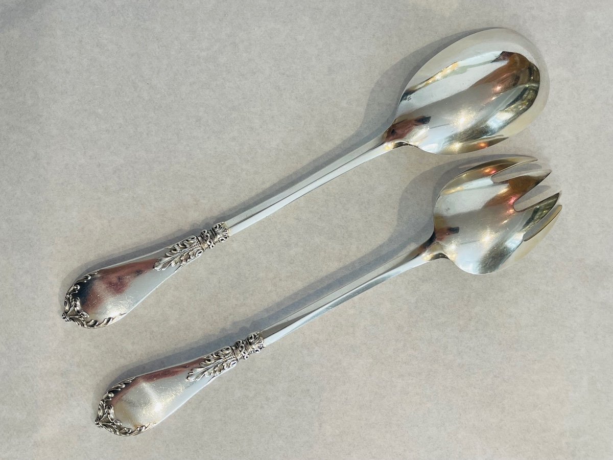 Cutlery For Serving Salad Sterling Silver Minerva -photo-3