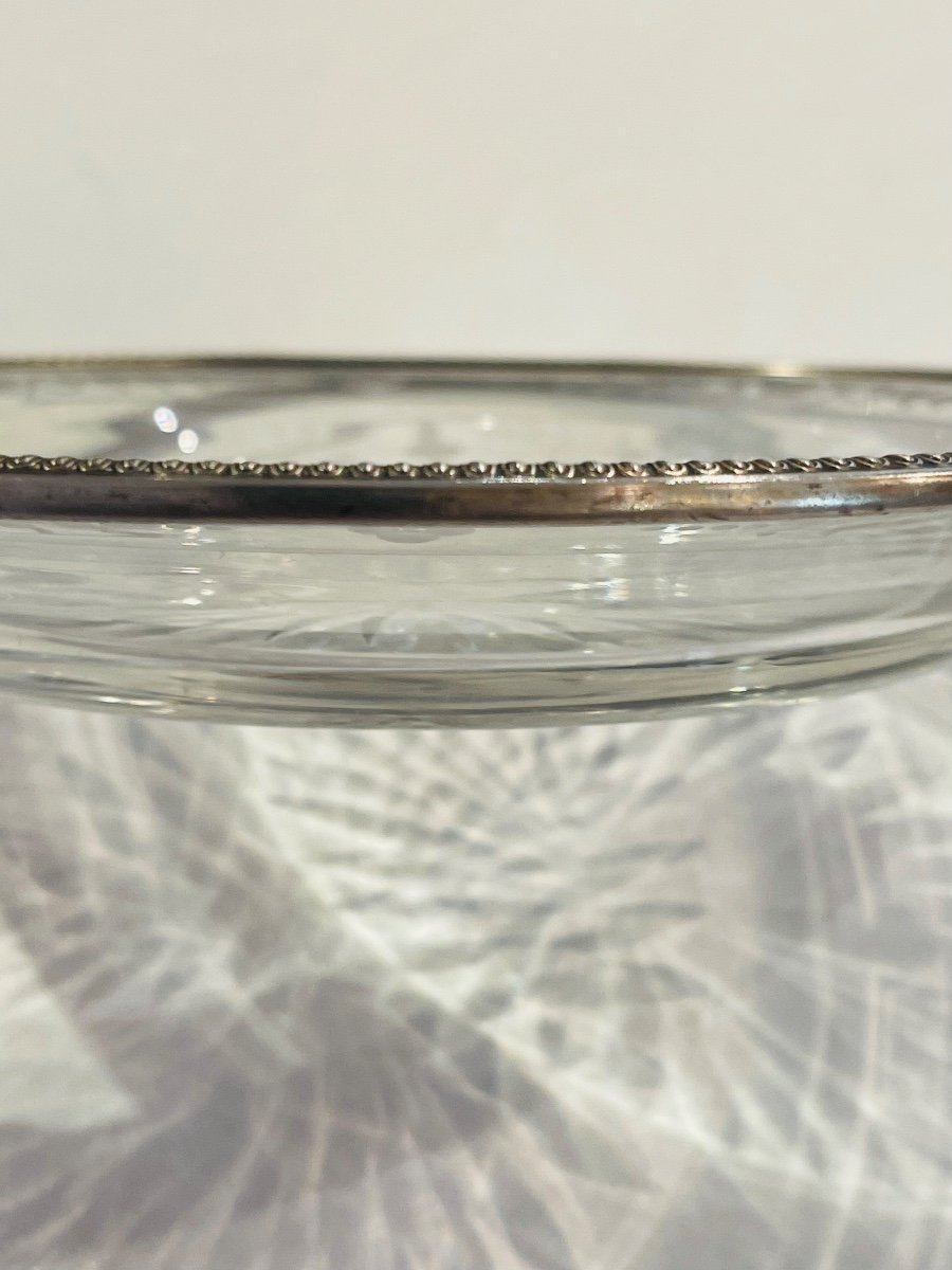 Cut Crystal Plate And Minerva Silver Circle -photo-4