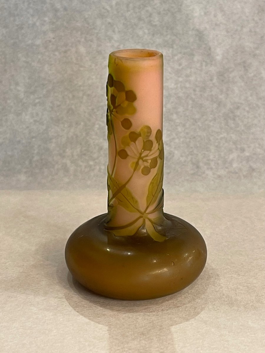 Gallé Miniature Soliflore Vase From The 1900s