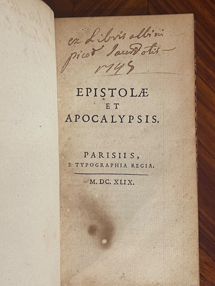 Nouveau Testament Typographie Regia 2 Volumes XVII 1649-photo-2