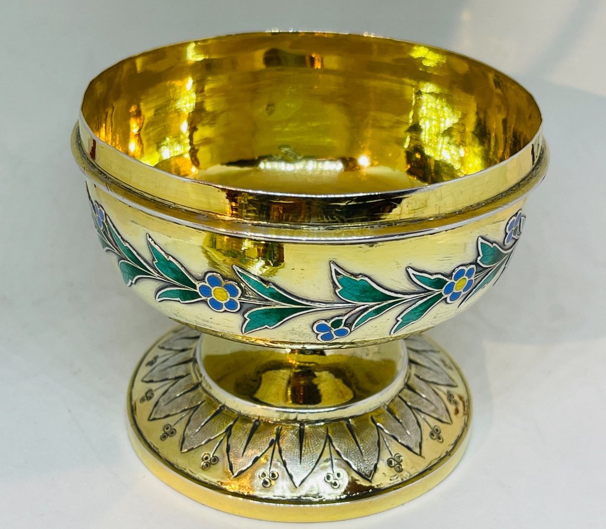 Sick Ciborium In Silver Vermeil And Enamel End XVIIIth Beginning XIXth-photo-6