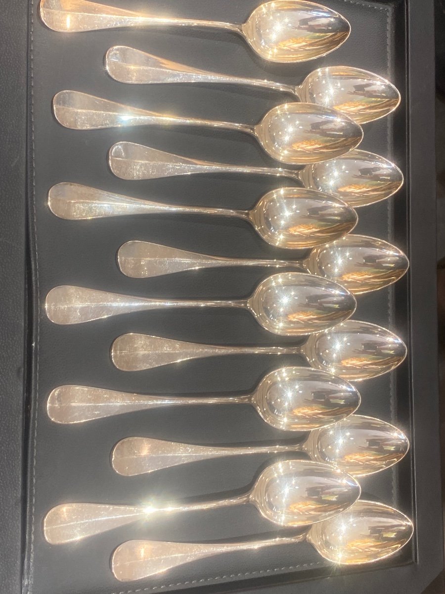 Christofle Model Fidelio 12 Spoons 15.8 Cm-photo-2