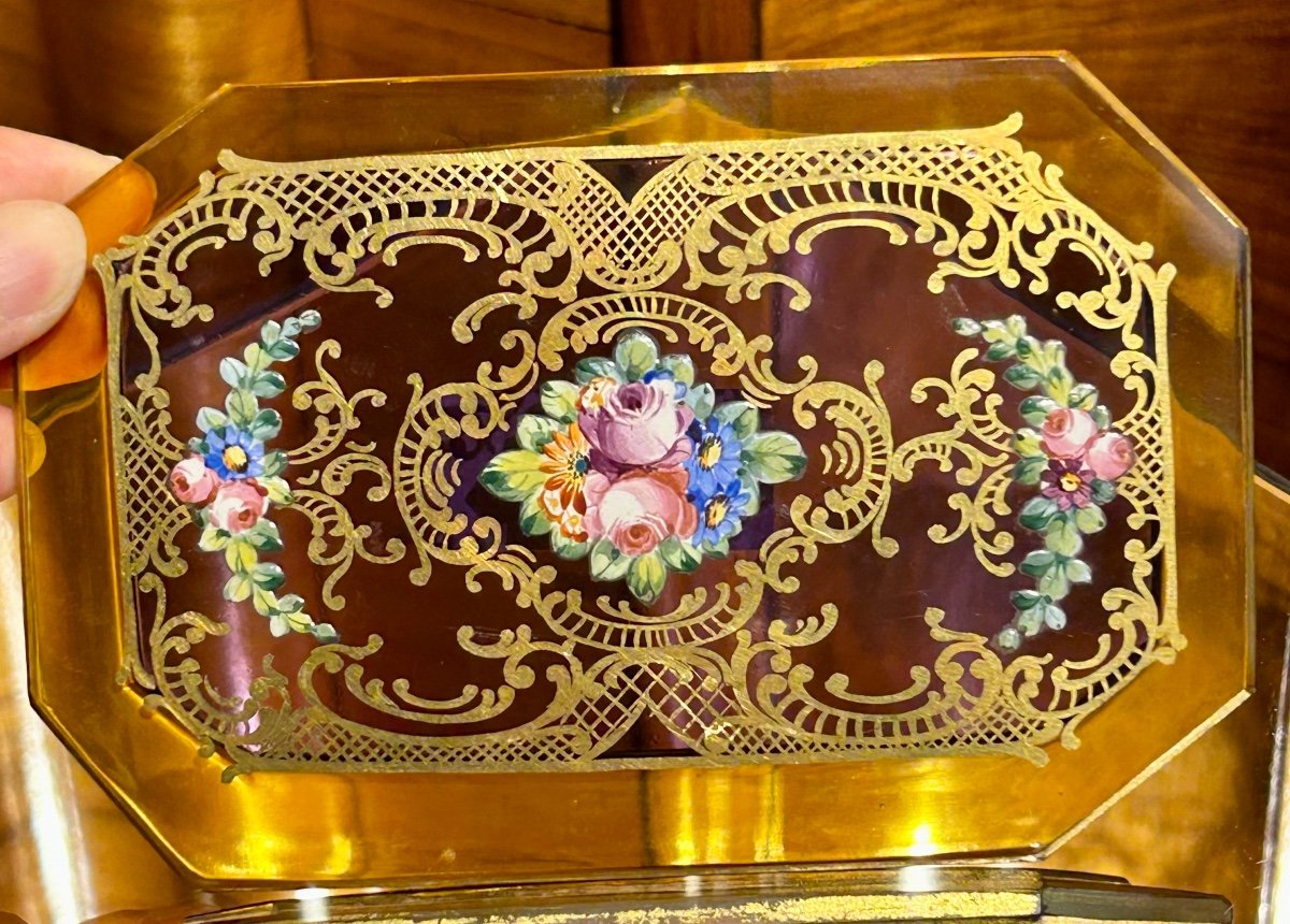 Purple Glass Jewelry Box-photo-3