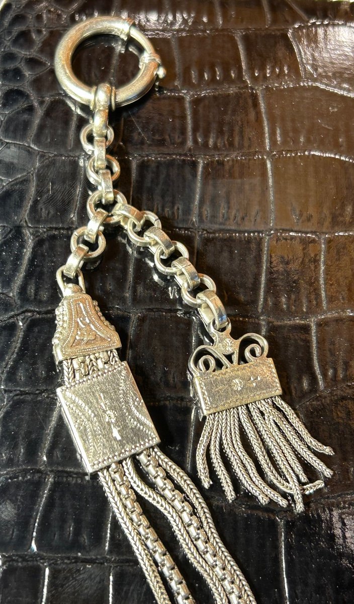 Silver Pocket Watch Chain-photo-3