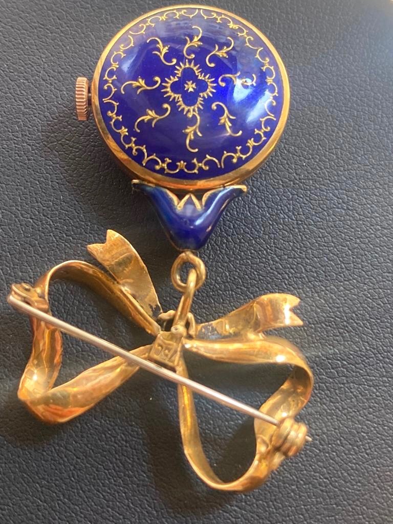 Lugran, Brooch And Enamel Watch-photo-3