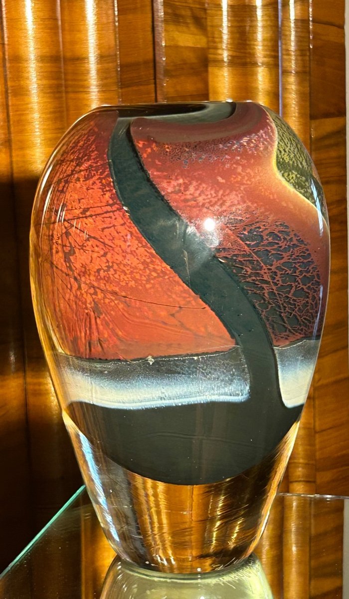 Nicolas Morin, pièce unique vase en verre-photo-2