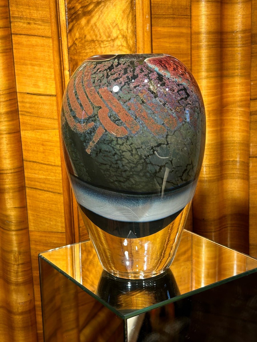 Nicolas Morin, pièce unique vase en verre-photo-3