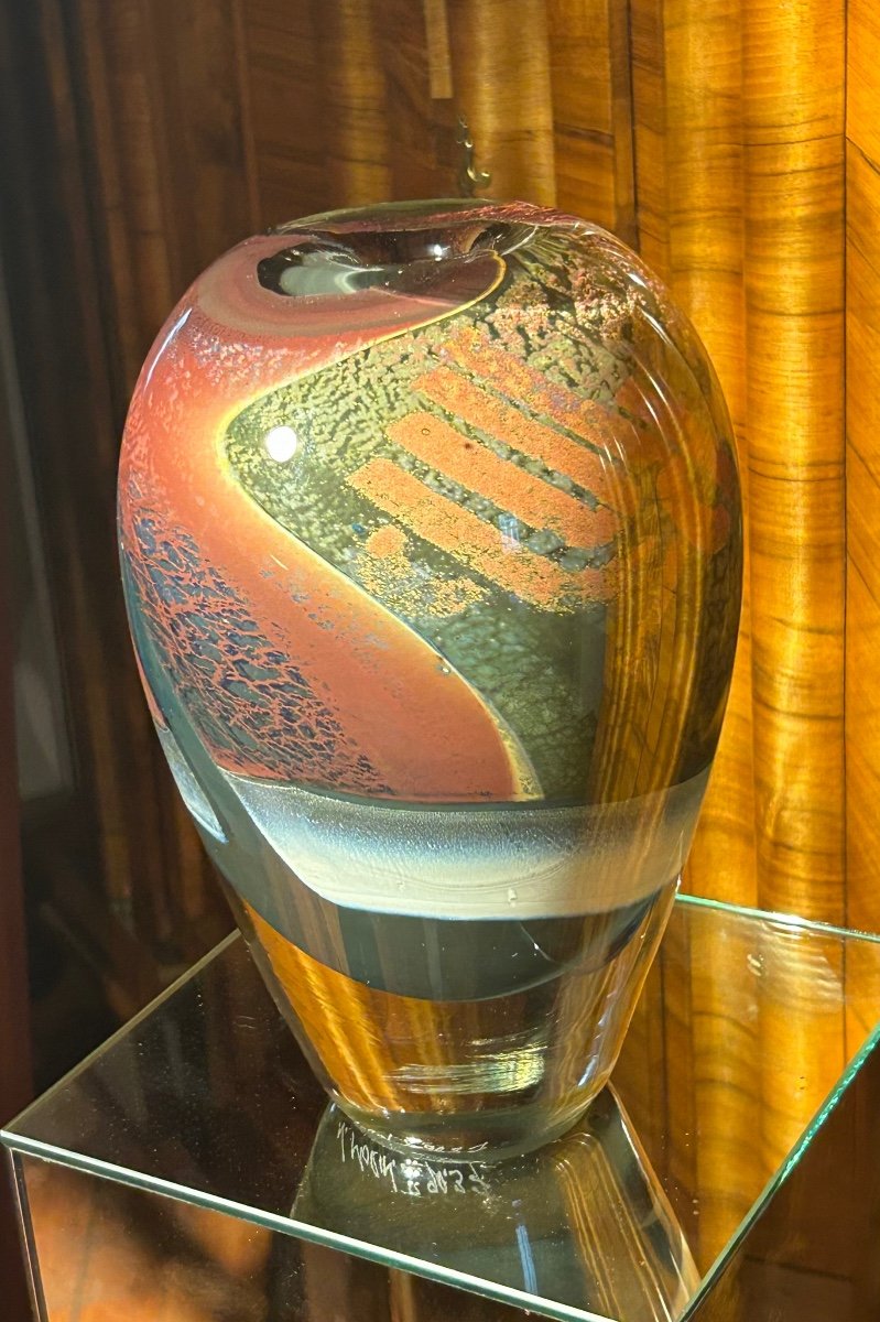 Nicolas Morin, pièce unique vase en verre-photo-8