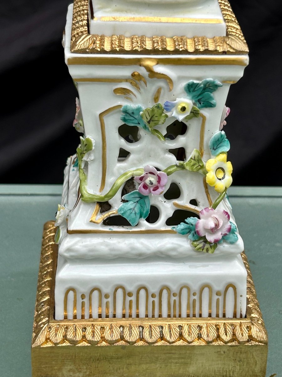 Meissen, Saxony Porcelain Candlestick-photo-5