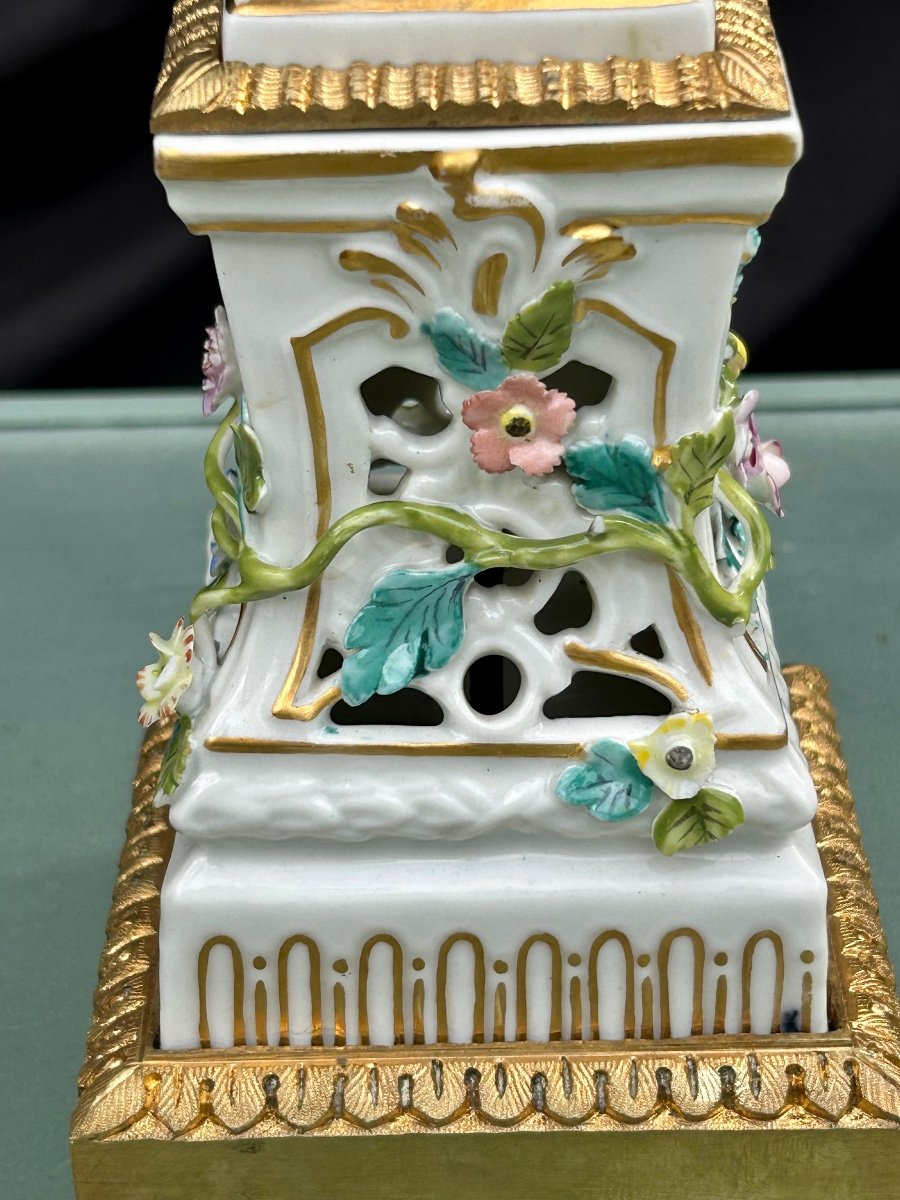 Meissen, Saxony Porcelain Candlestick-photo-8