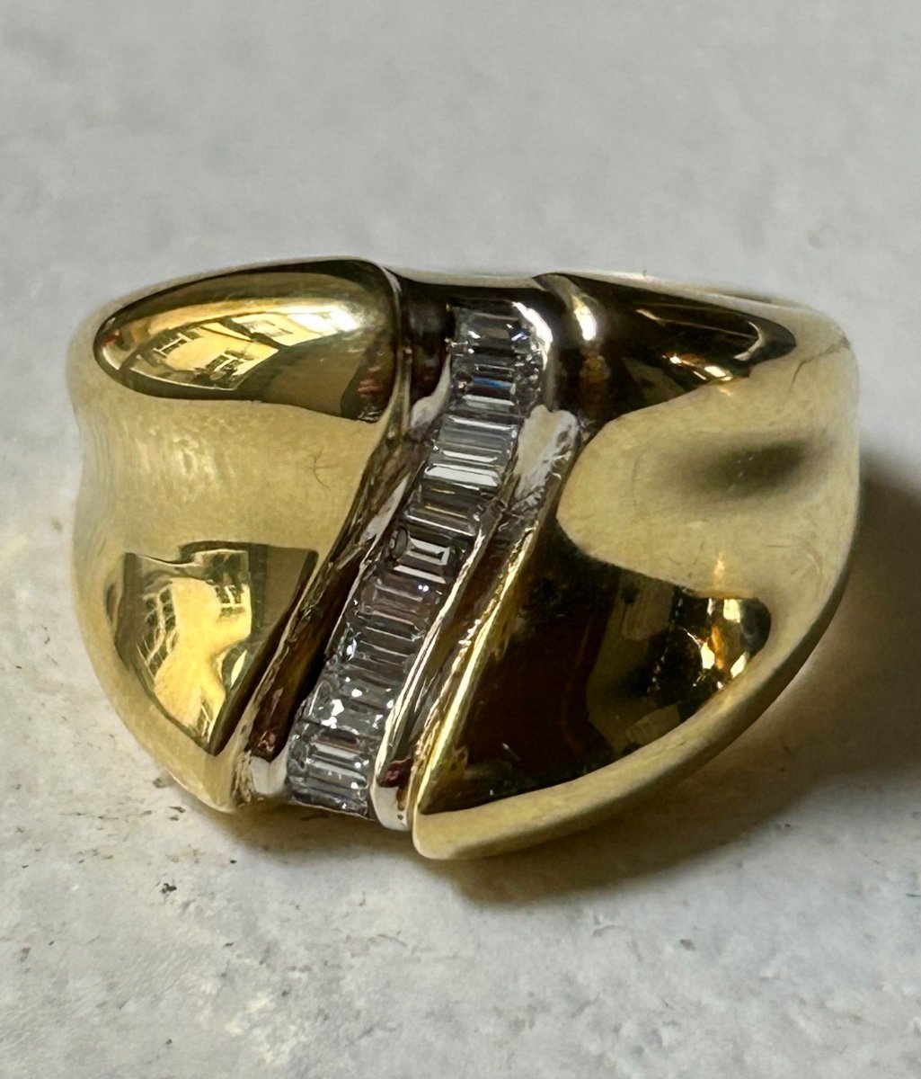 Gold And Diamond Ring-photo-4