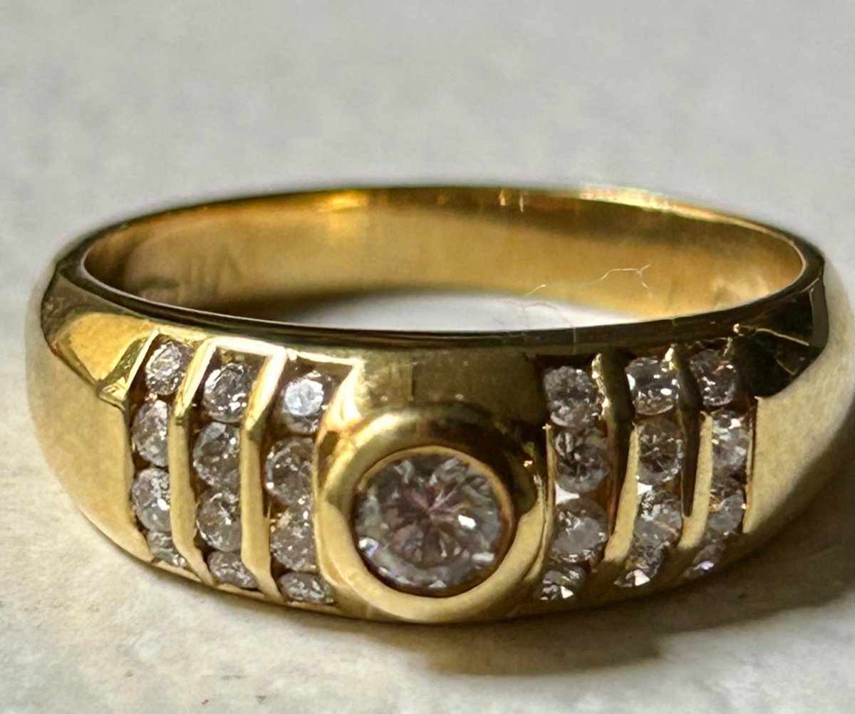 Gold And Diamond Ring-photo-2