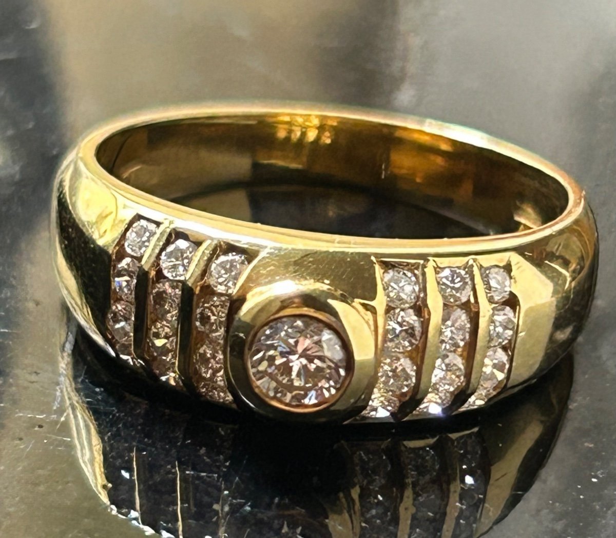 Gold And Diamond Ring