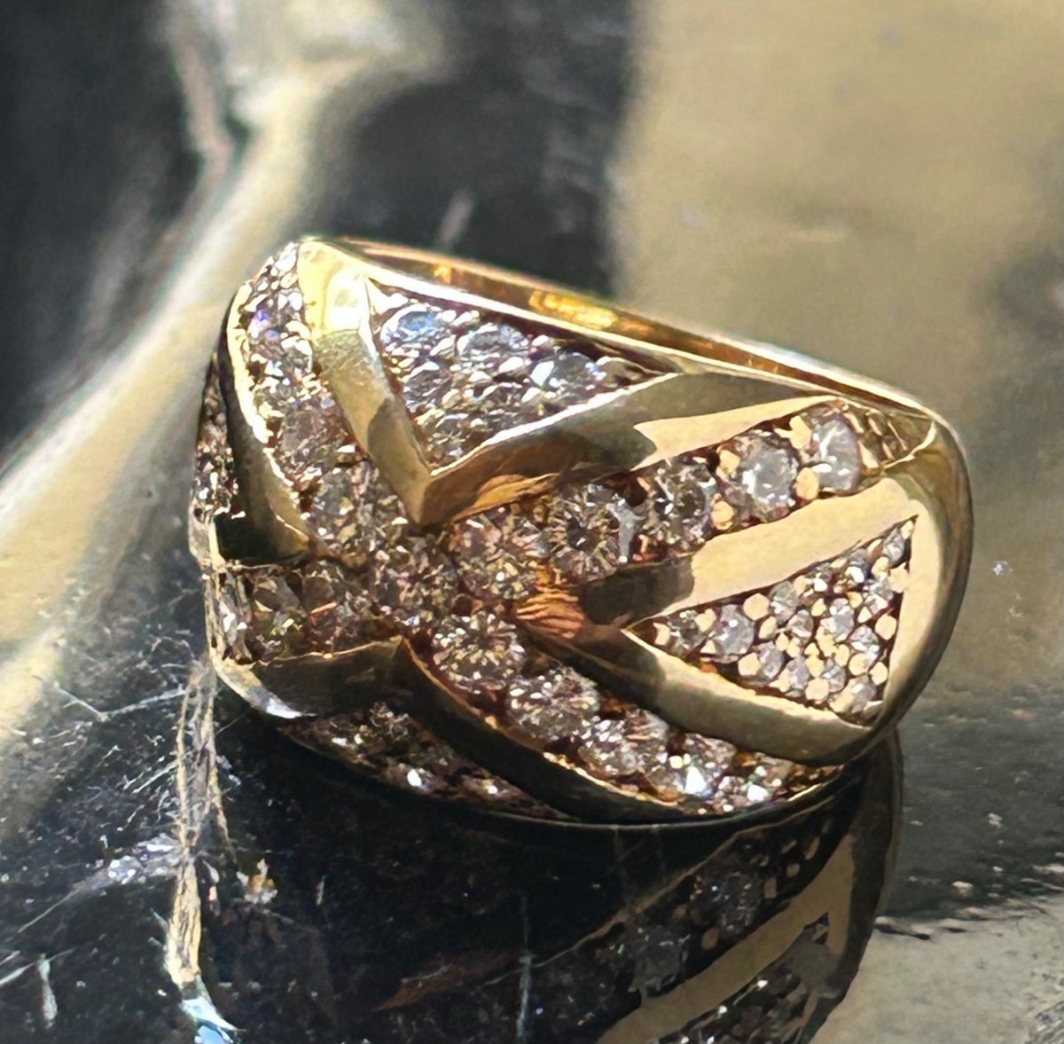 Gold Ring And Brilliants-photo-3