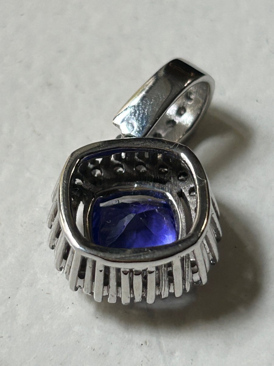 White Gold Pendant, Brilliants And Tansanite-photo-1