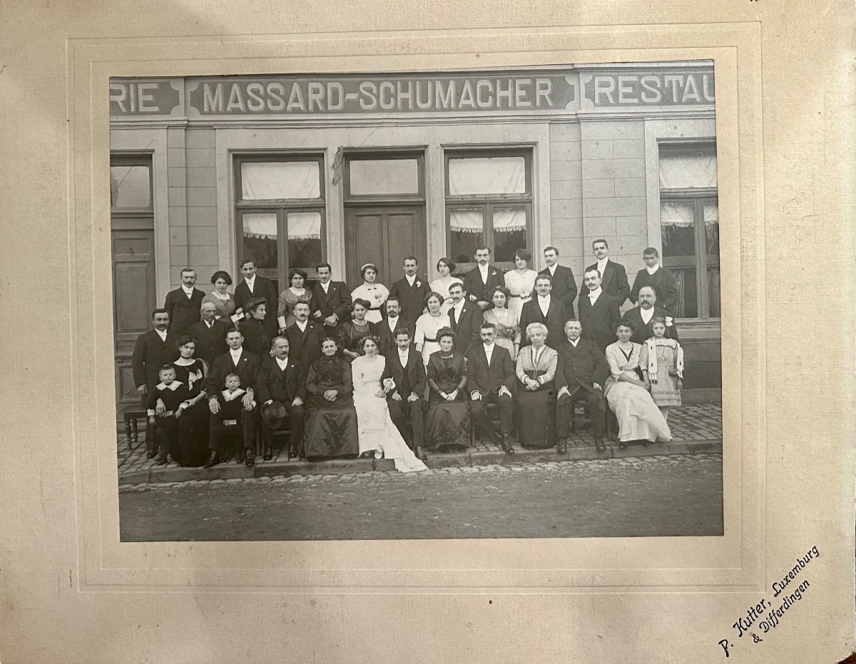 Ancienne photo de mariage au Luxembourg