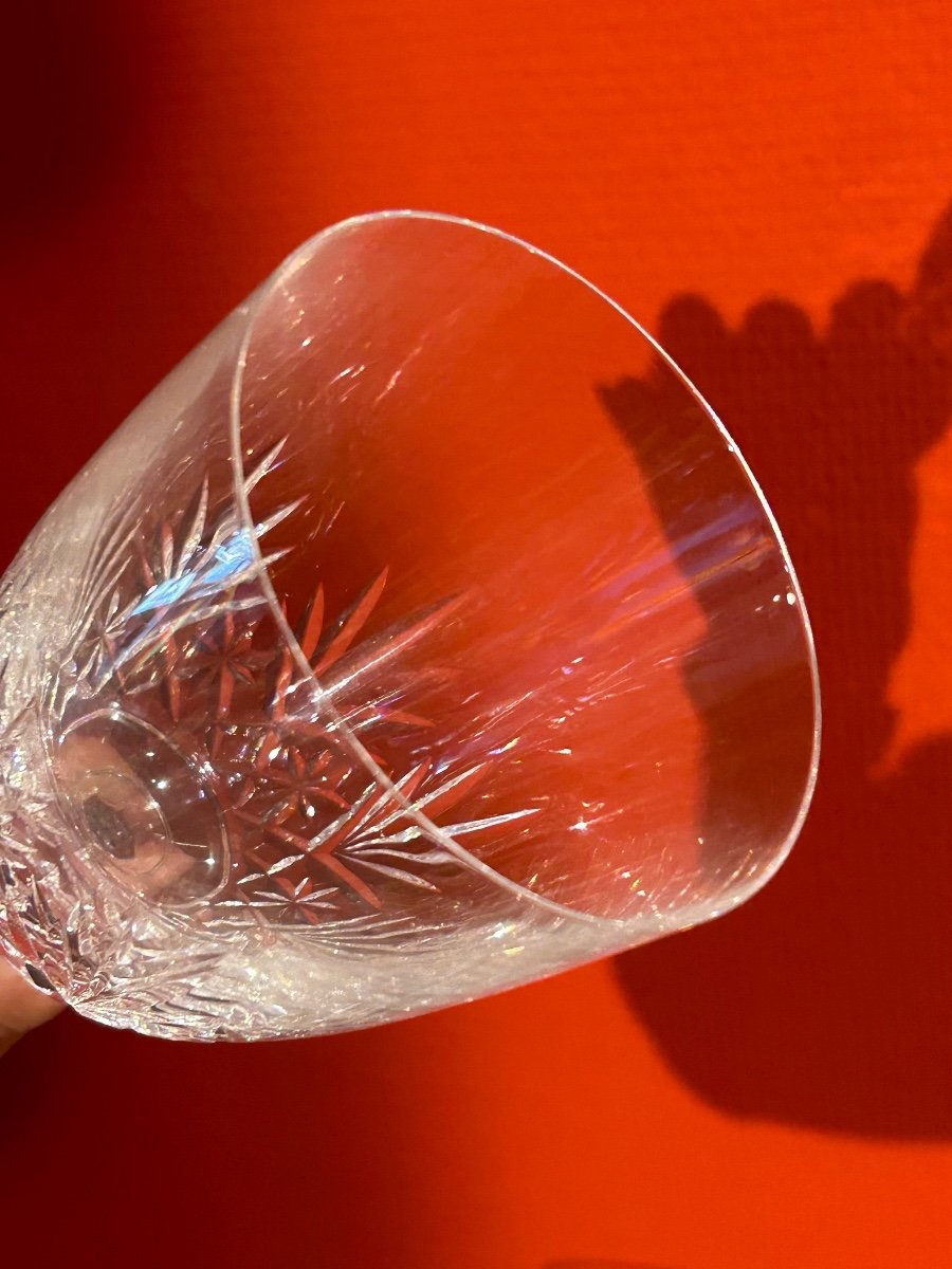 Saint Louis, 18 verres à vin rouge modèle Massenet en cristal -photo-3