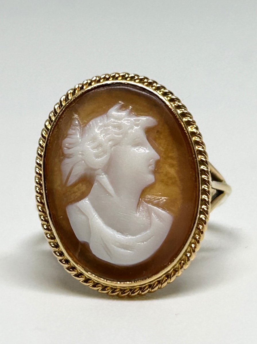 Gold Cameo Ring-photo-2