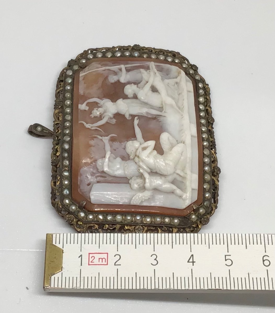 Cameo Mounted On A Vermeil Brooch-photo-5