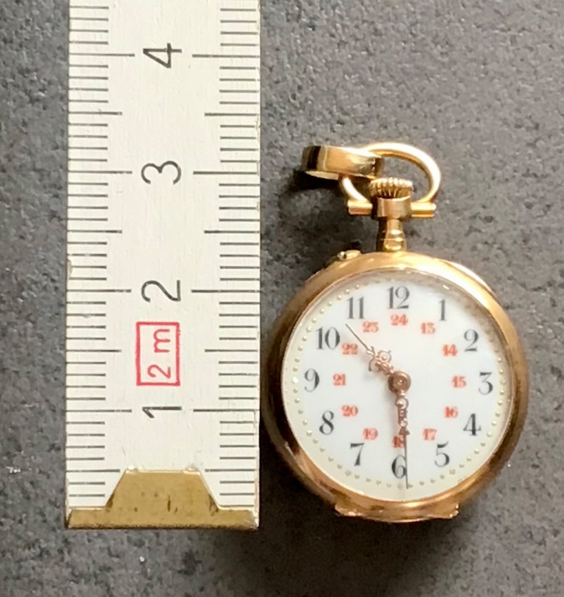 Art Nouveau Gold And Diamond Pocket Watch-photo-5