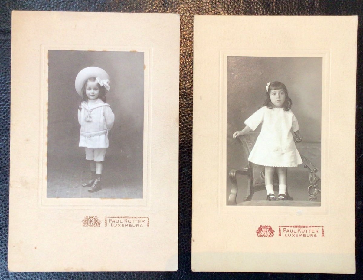 Lot Of 6 Old Photos By Luxembourg Photographers -photo-2