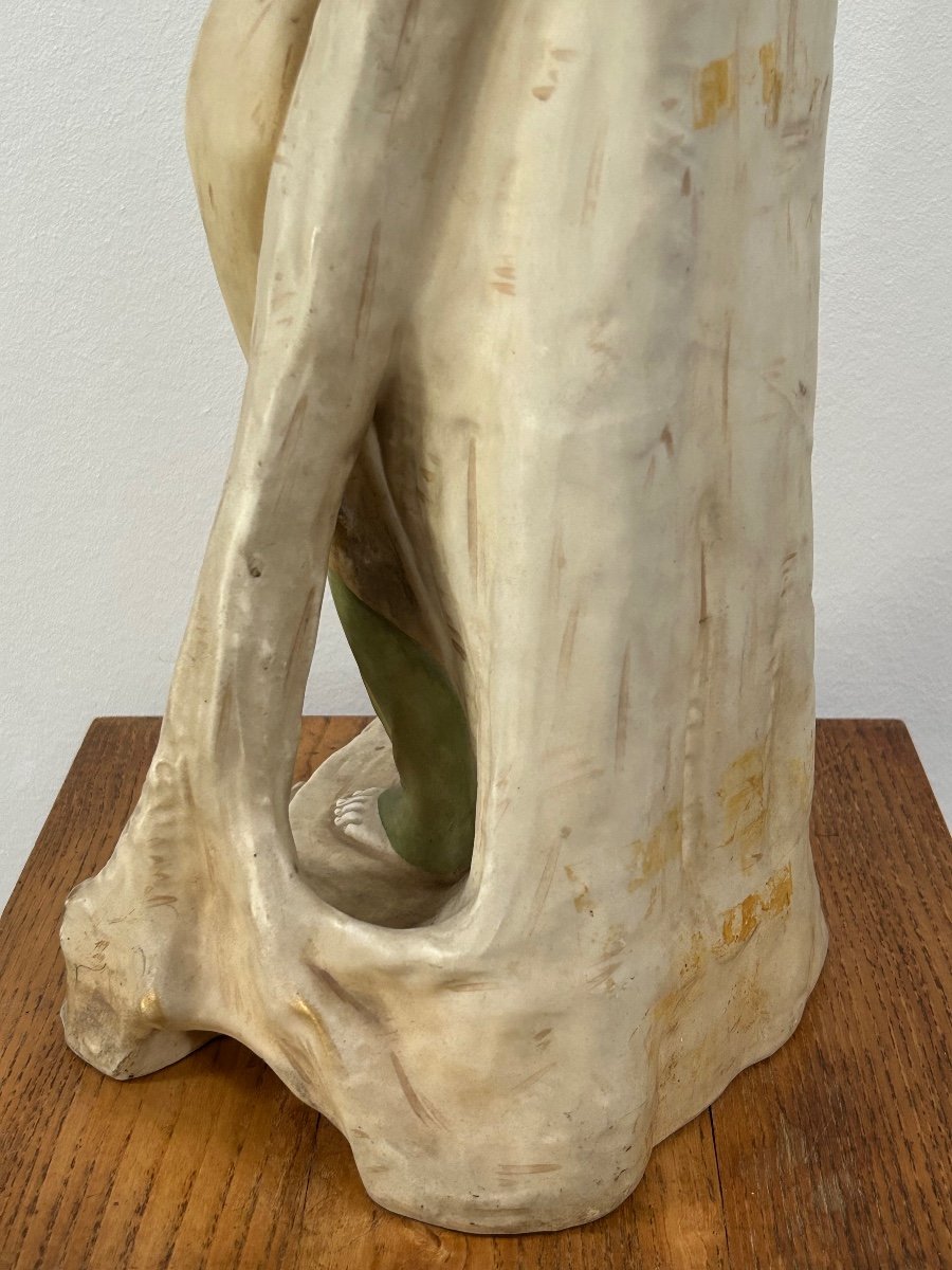 E. Wahliss pour Royal Vienna, statue-vase en porcelaine-photo-8
