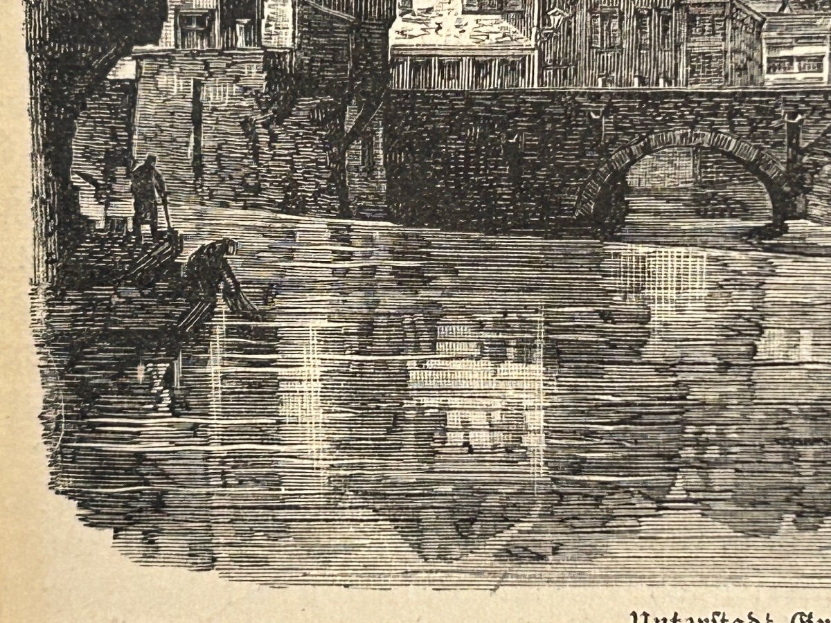 Engraving, View Of The Grund (luxembourg)-photo-2