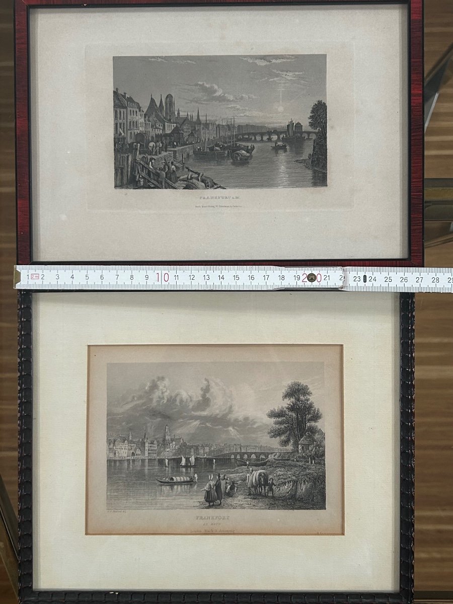 Lot Of 5 Frankfurt Engravings-photo-6