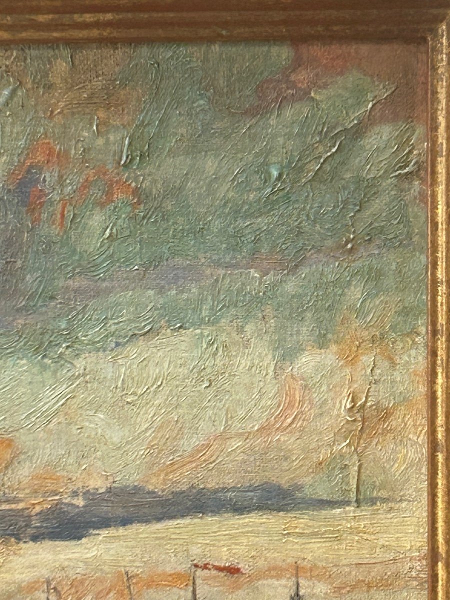 Wm Paerels, Belgian Painter Oil On Canvas -photo-1