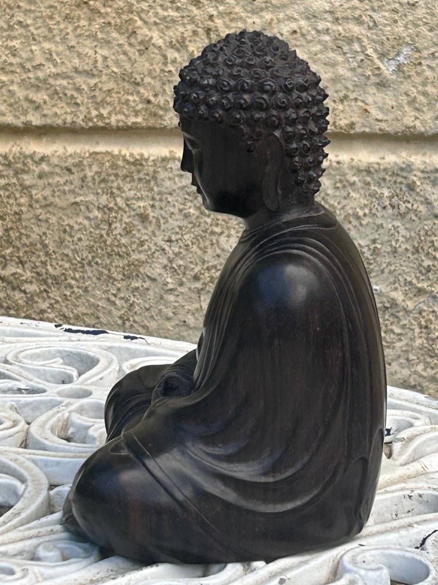 Buddha en bois exotique -photo-2