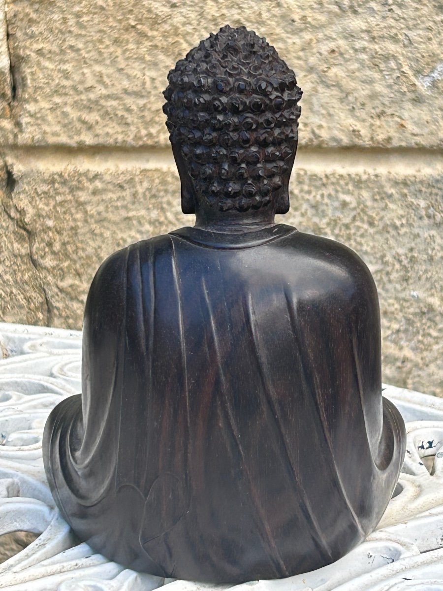 Buddha en bois exotique -photo-3